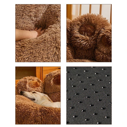 Plush Dog Sofa Bed – Washable Pet Kennel for Small, Medium & Large Dogs