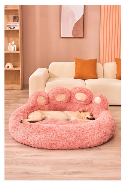 Plush Dog Sofa Bed – Washable Pet Kennel for Small, Medium & Large Dogs