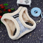 Winter Pet Dog Harness Soft Puppy Cat Harness Leash Set Warm Dogs Clothes No Pull Adjustable Vest For Small Dogs French Bulldog