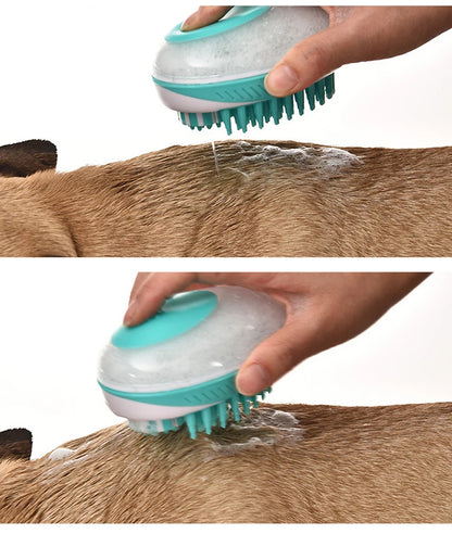 2-in-1 Silicone Pet Bath Brush – Grooming Massage Comb for Dogs & Cats