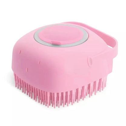 2-in-1 Silicone Pet Bath Brush – Grooming Massage Comb for Dogs & Cats