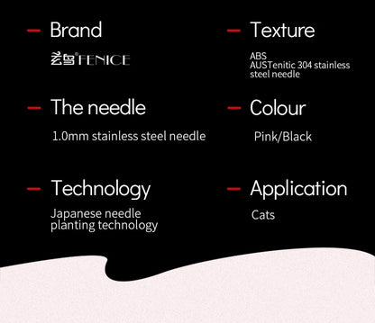 Fenice Pet Hair Trimmer Comb Dog Cat Grooming Supply Brush Slicker Tool Open Knot Steel Needle Comb Long Hair Pet  Brush