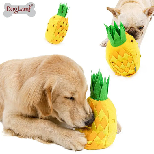 Pineapple Snuffle Mat for Dogs – Fleece Sniffing Training Blanket & Puzzle Feeder - Bdba PK