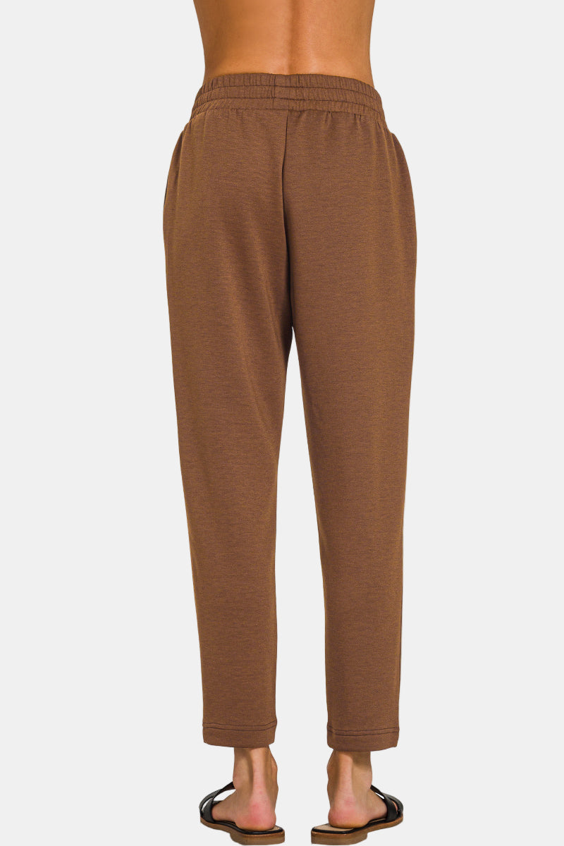 Scuba Capri Sweatpants with Pocket / BLACK