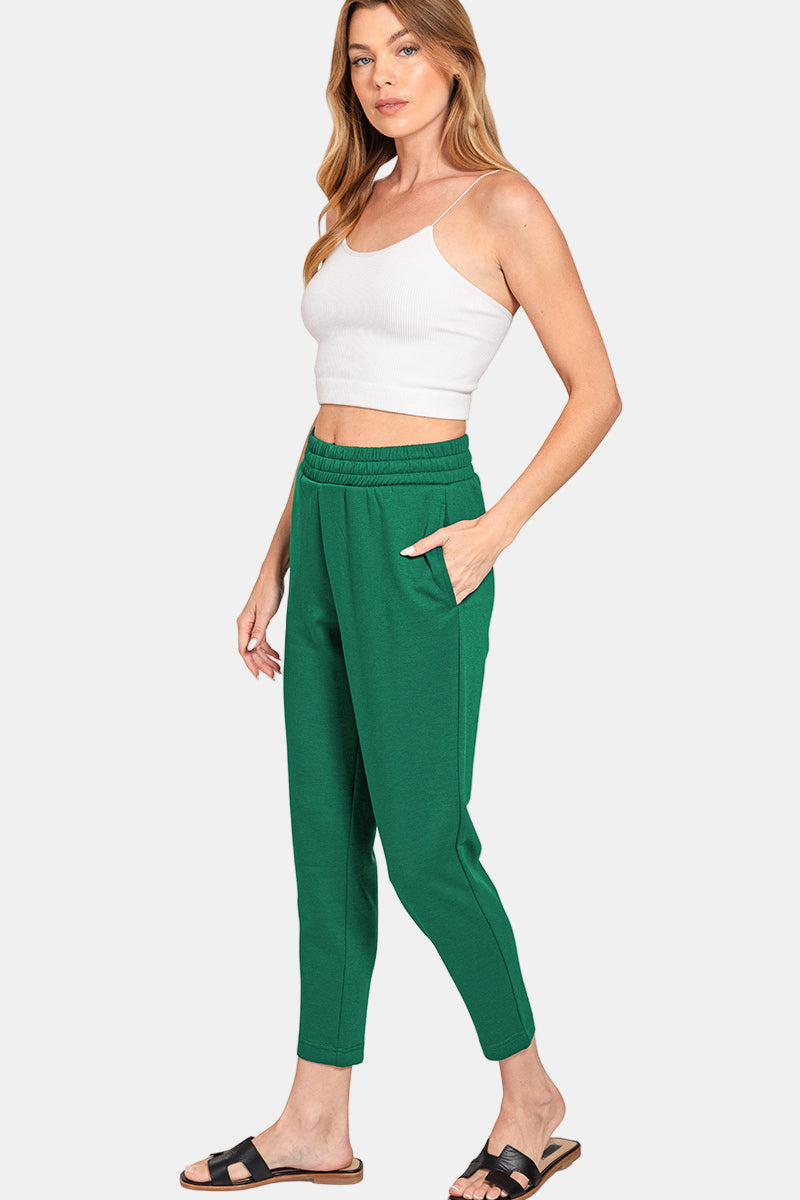 Scuba Capri Sweatpants with Pocket / BLACK