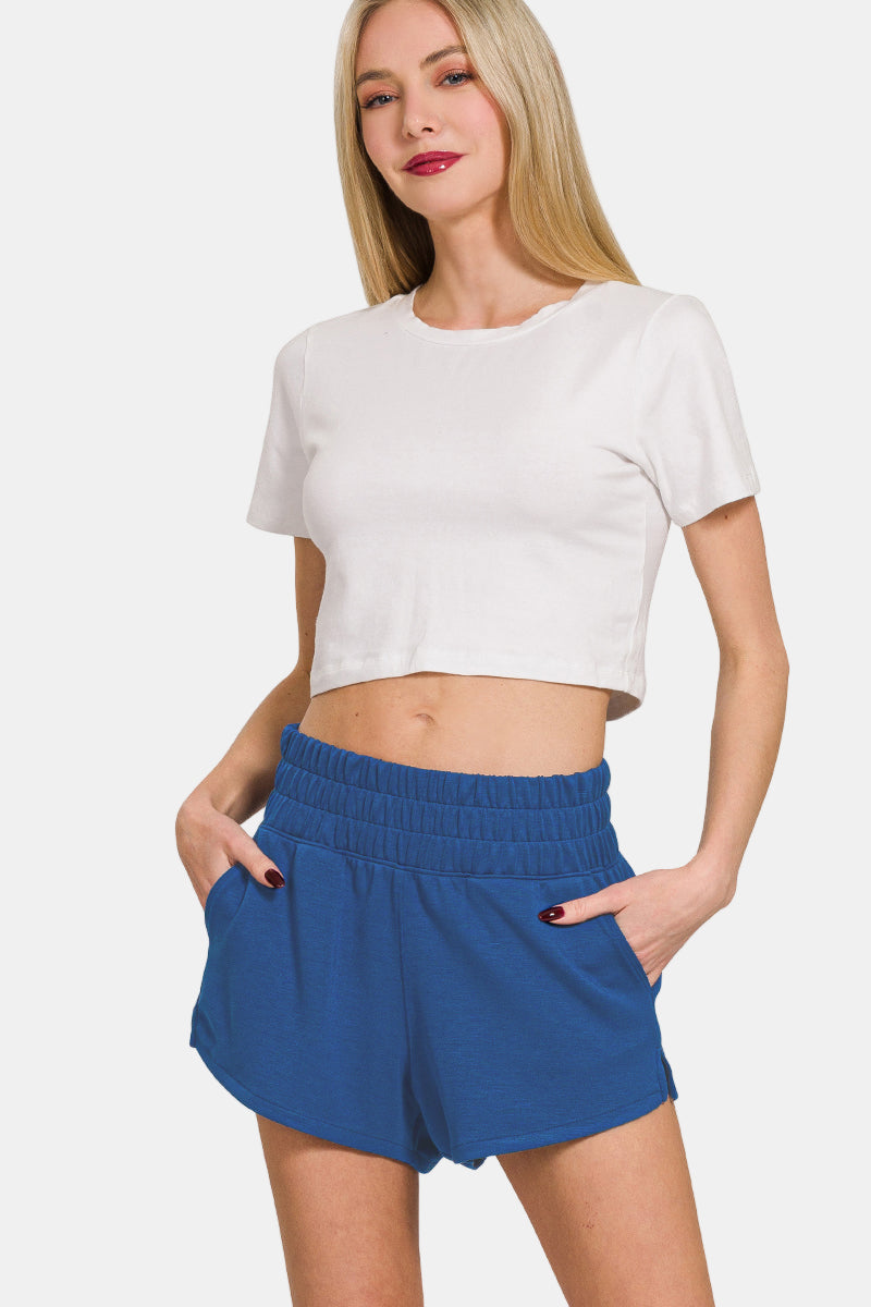 Scuba Long Sleeve Sweatshirt & Shorts Set / MINT