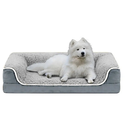 Large Washable Dog Mattress Mat – Plush Flannel Pet Bed for Dogs