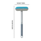 3 in 1 Pet Hair Remover Brush Long Handle Window Cleaning Brush Pet Fur Cleaning Tool Cat Dog Hair Remover Brush Pet Supplies