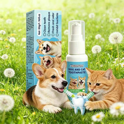 Pet Toothpaste – Pet Oral Care, Mint Flavor for Cleaning Teeth, Controls Plaque and Tartar, Suitable for Puppies and Adult Dogs,