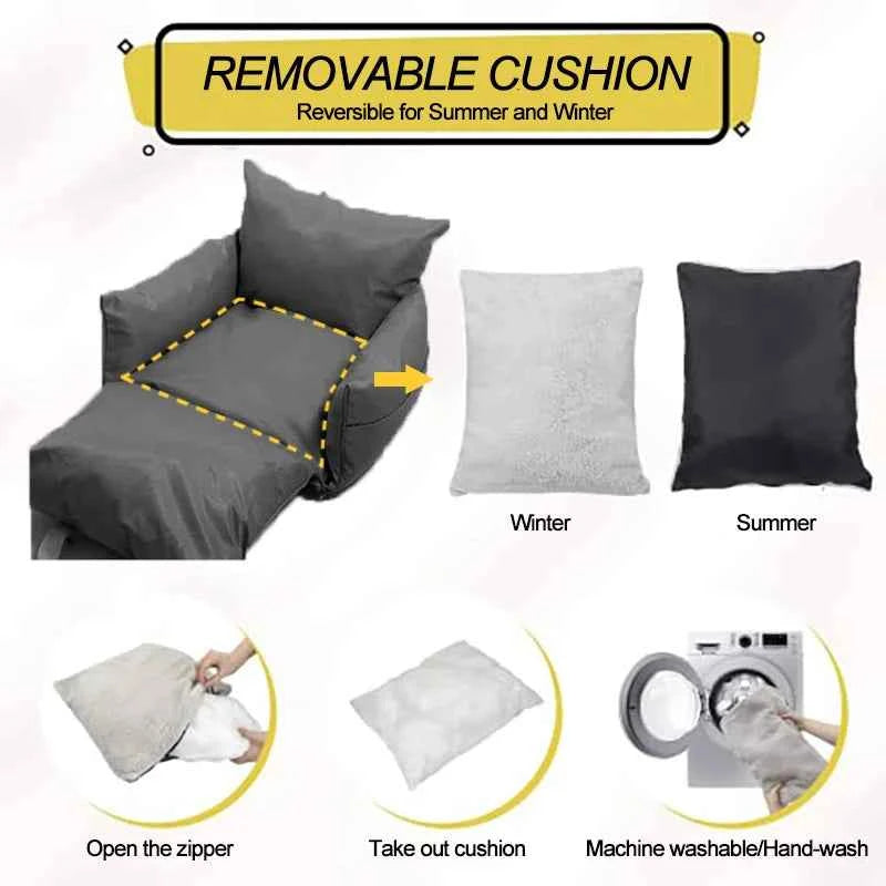 Waterproof Luxury Condition 1 value Orthopedic Dog BedsCar Seat Pet Beds Comfortable Puppy Dog Beds Soft Travel Pet Car Seat with Safety Buckle Dropshipping