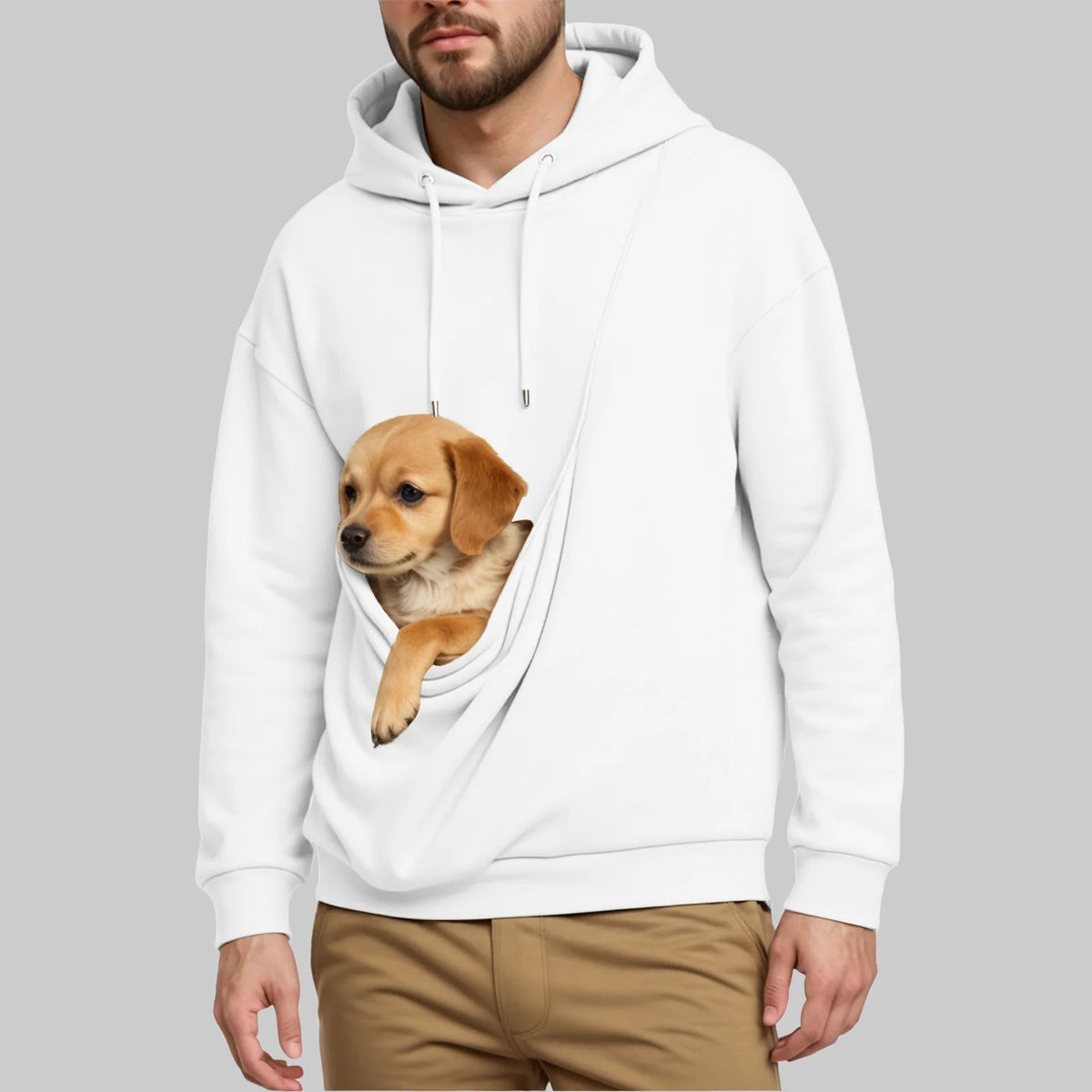 New Comfortable Sweater For Men Unisex Cat And Dog Bag Hooded Sweatshirt Pocket Pet Bag Holder