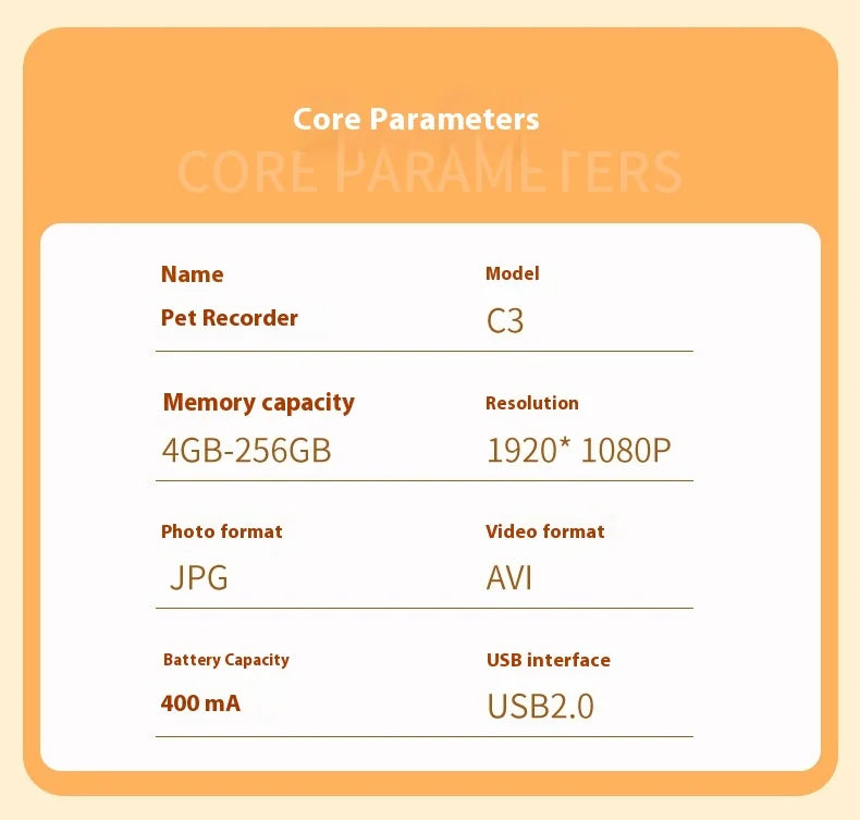 HD 1080P Pet Collar Camera – Waterproof WiFi Dog & Cat Body Cam with Anti-Shake