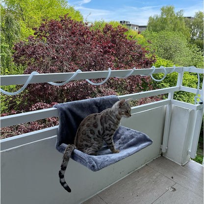 Cat Radiator Hammock Bed – Warm Fleece Hanging Basket with Iron Frame