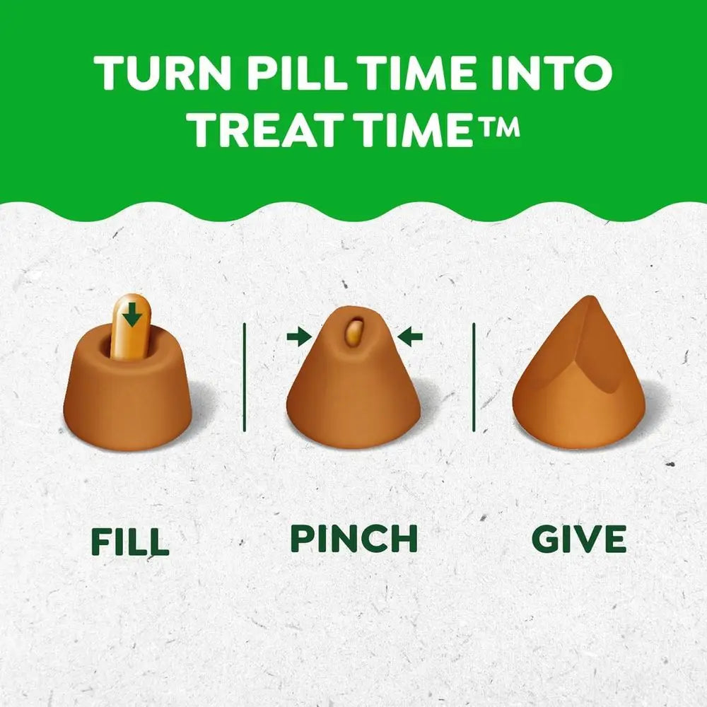 Pill Pockets Dog Treats – Chicken Flavour Capsule Pouches for Medication (3-Pack)