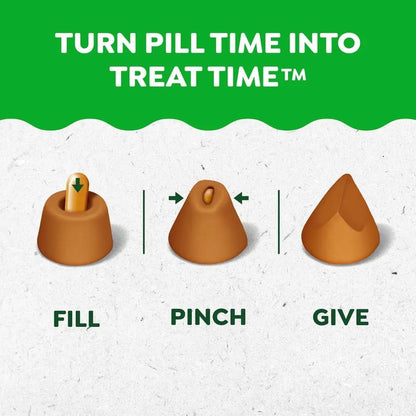 Pill Pockets Dog Treats – Chicken Flavour Capsule Pouches for Medication (3-Pack)