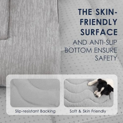 Dog Cooling Mat, Portable and Durable Cooling Mat for Dogs, Summer Anti-Slip Breathable Cooling Bed for - Dogs 35 60 lbs Husky,