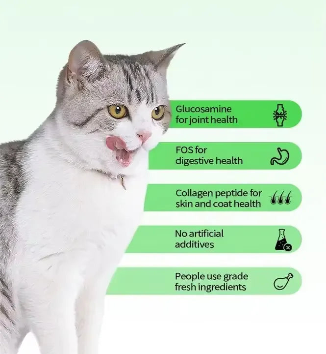 Cat Liquid Snack Strips – Chicken, Salmon & Tuna Wet Treats for Cats & Kittens
