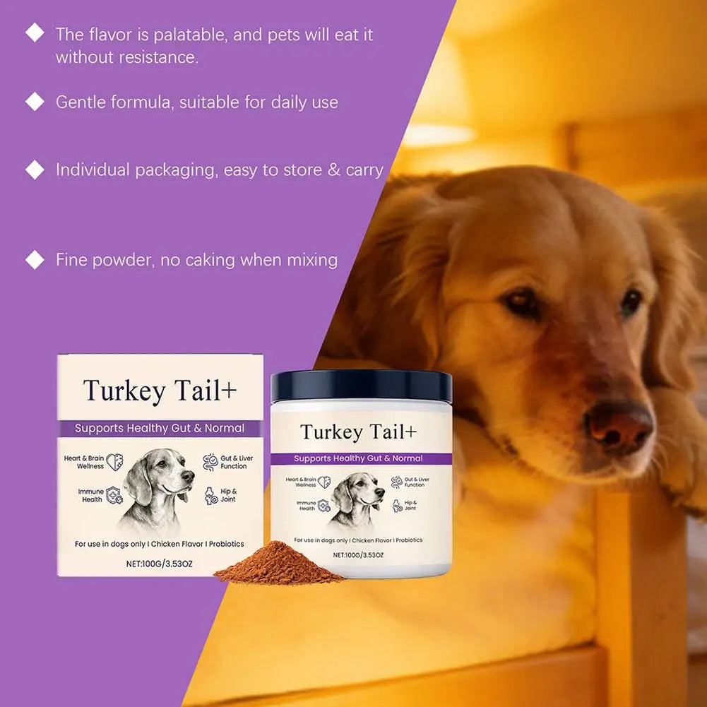 Bacon Flavor Dog Probiotic Powder Gut Flora Balance Digestive Aid Intestinal Health Care For Puppy Adult Dogs