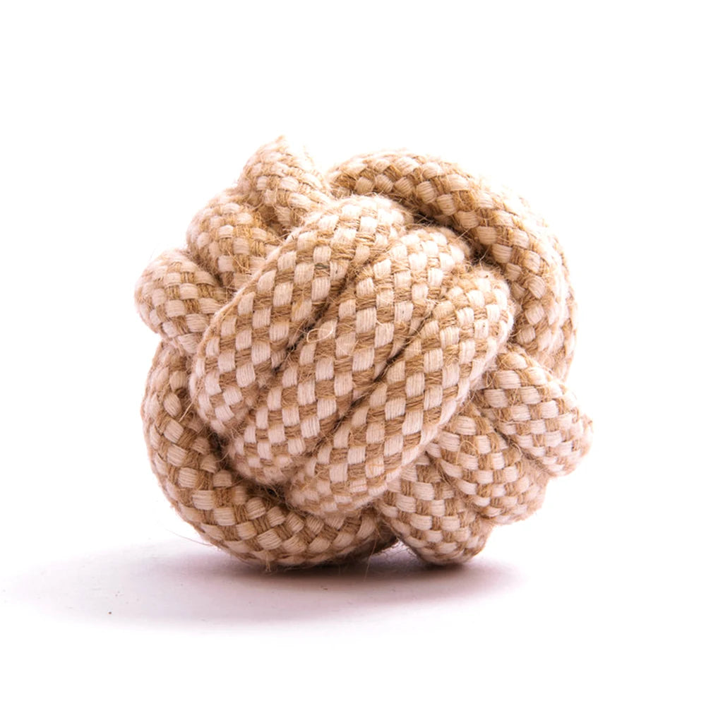 Interactive Cotton Rope Dog Toys for Small Large Dogs Tug of War Durable Bite Toy for Pet Pug Chihuahua Bichon Christmas Gift