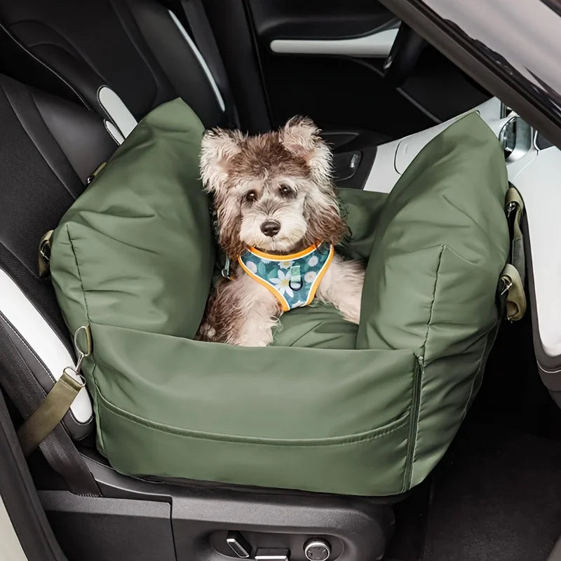Waterproof Dog Car Seat – Orthopedic Travel Pet Bed with Safety Buckle