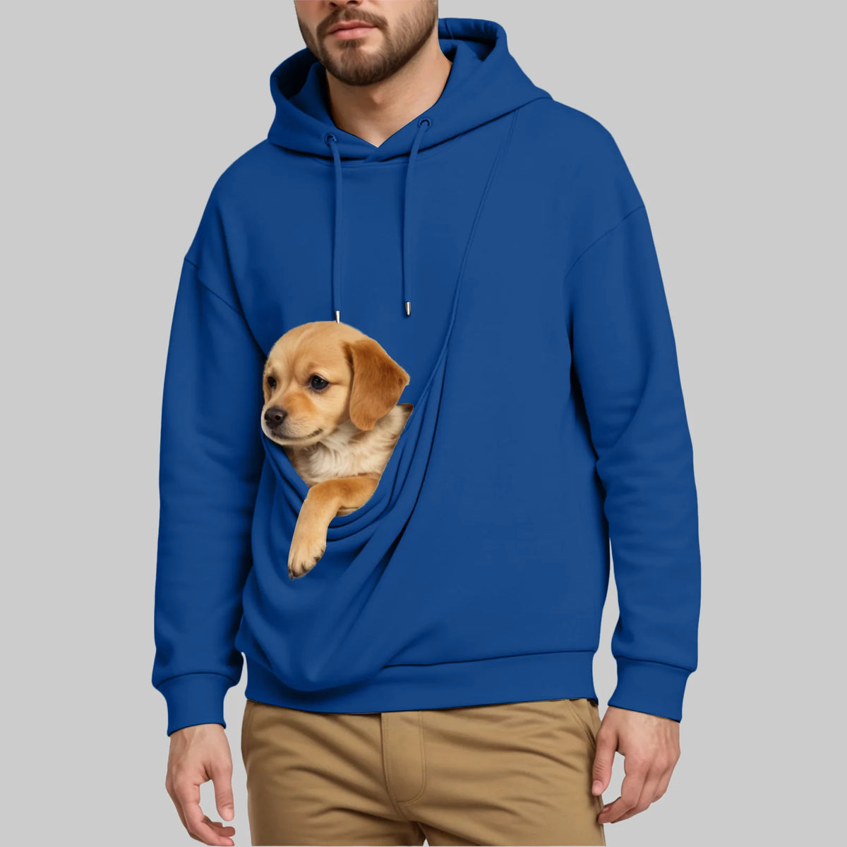 New Comfortable Sweater For Men Unisex Cat And Dog Bag Hooded Sweatshirt Pocket Pet Bag Holder