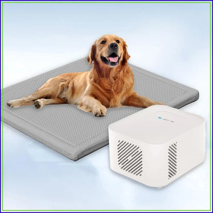 Self-Cooling Pet Mat for Dogs & Cats, No Gel or Refrigeration Needed, Machine Washable, XL Gray