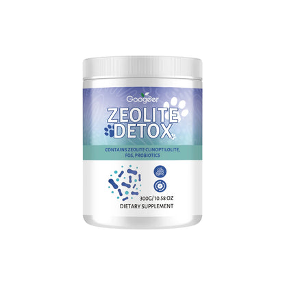 Zeolite Powder with FOS Prebiotic Fiber Probiotics & Digestive Enzymes Daily Gut Balance Supplement 300g 100 Servings