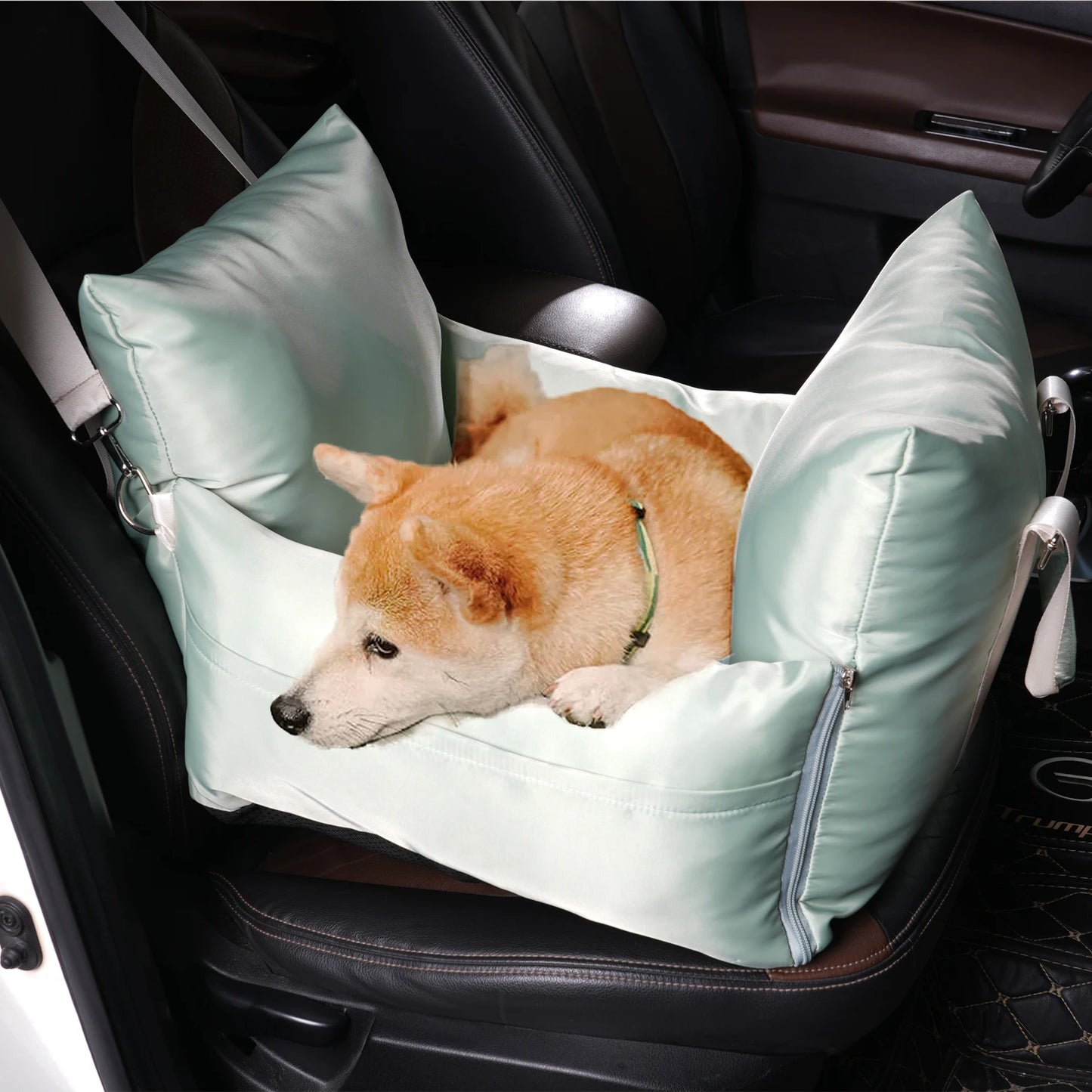 Waterproof Dog Car Seat – Orthopedic Travel Pet Bed with Safety Buckle