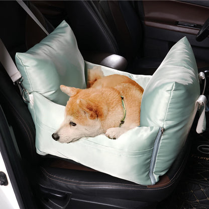 Waterproof Dog Car Seat – Orthopedic Travel Pet Bed with Safety Buckle