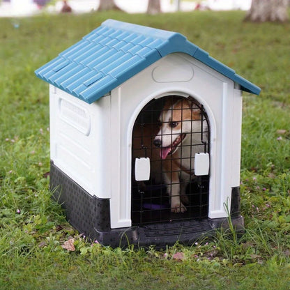 Rainproof Four-Season Outdoor Dog House – Moisture-Proof Villa Kennel for Small Dogs up to 15kg - Bdba PK