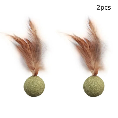 Pet Catnip Toys Edible Catnip Ball Safety Healthy Cat Mint Cats Home Chasing Game Toy Products Clean Teeth Cat Mint Ball