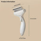 Stainless Steel Dog Hair Removal Brush – Curved Comb for Long-Haired Dogs & Cats