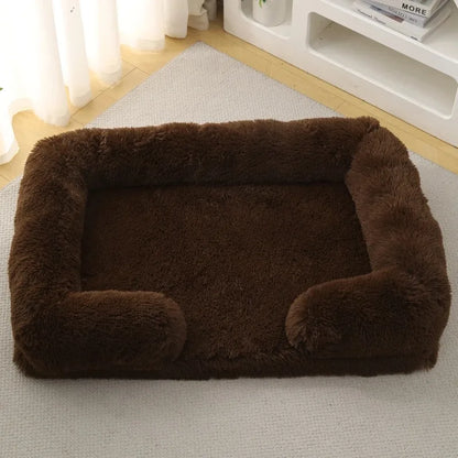 Luxury Winter Warm Large Dog Sofa Bed Dog Kneel Cat Mats House Cushion Pet Sleeping Sofa Beds Mat for Medium and Small Dogs