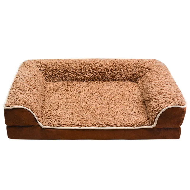 Large Washable Dog Mattress Mat – Plush Flannel Pet Bed for Dogs