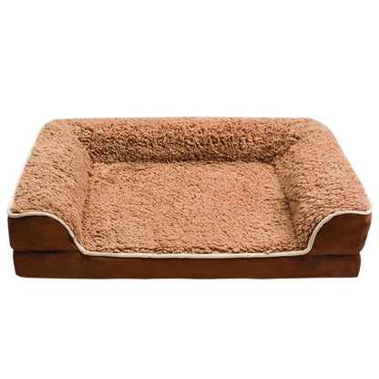 Large Washable Dog Mattress Mat – Plush Flannel Pet Bed for Dogs