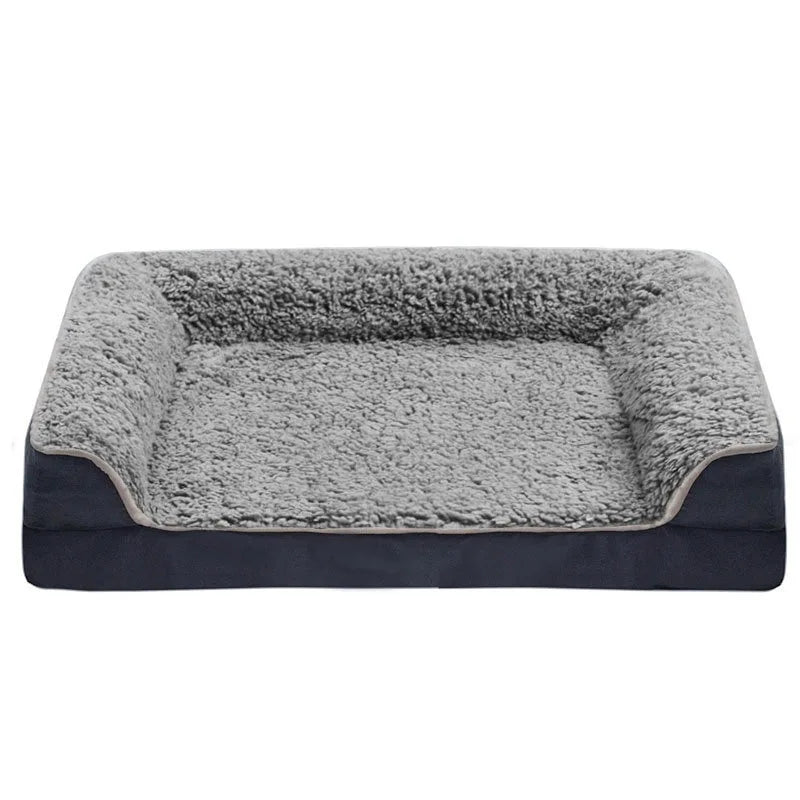 Large Washable Dog Mattress Mat – Plush Flannel Pet Bed for Dogs
