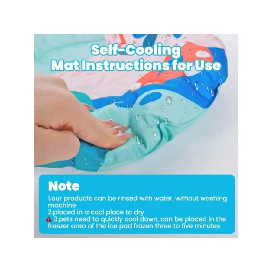 AWYYPet Cooling Mat Gel Ice Mat For Pets Ice Pad Thickened Non-Slip Easy-Clean Durable Small Animal Indoor/Outdoor Cooling Solu