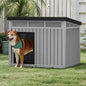 Plastic Dog House with Liftable Roof – Outdoor & Indoor Dog Kennel with Air Vents