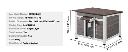 Outdoor Weatherproof Cat House – Insulated Wooden Feral Cat Shelter