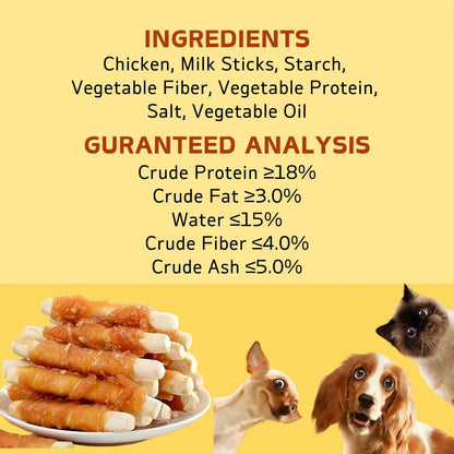 Chicken Milk Stick Dog Treats – Soft, Easily Digestible Snacks for All Dog Sizes