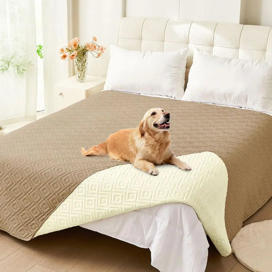 Waterproof Dog Blanket, Soft Pet Bed Blankets, Waterproof Sofa Couch Cover for Dogs Washable, Reversible Pet Couch Covers for So