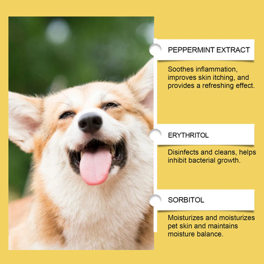 YEGBONG 60ml Herbal Anti-Inflammatory Pet Supplement – Natural Liquid Drops for Dogs & Cats with Sensitive Skin & Stomach - Bdba PK