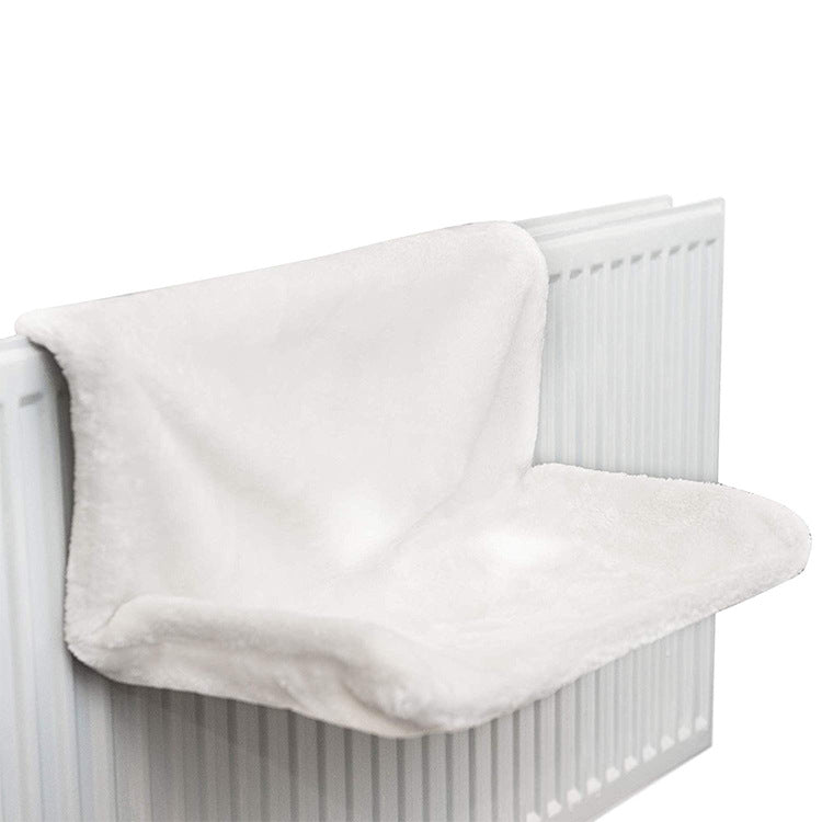 Cat Radiator Hammock Bed – Warm Fleece Hanging Basket with Iron Frame