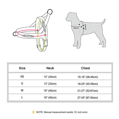 Warm Dog Harness Vest Winter Dog Harnesses Soft Padded Pet Training Harnesses Vests Adjustable For Small Large Dogs Bulldog Pug