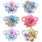 New 50PCS Flower Bowties For Dogs Fashion Dianomd Pet Dog Bow Tie Collar  Dog Pet Grooming Accessories For Small Dogs