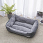 Large Winter Dog Bed Square Plush Cat Nest Kennel All Season Washable Dog Sofa Waterproof Mattress Cat Bed for Medium Dogs