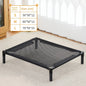 Foldable Elevated Pet Bed - Portable Camping Dog/Cat Bed with Washable Mat, Breathable Dog House for All Seasons
