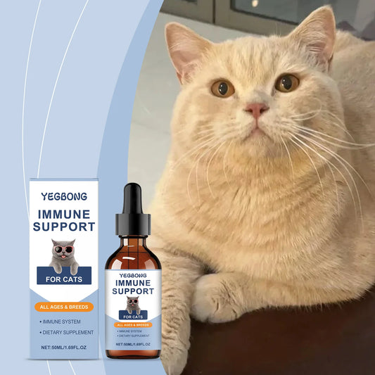 YEGBONG 50ml Cat Vitamin Supplement – Daily Nutrition, Growth & Recovery Care Drops - Bdba PK