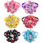 New 50PCS Flower Bowties For Dogs Fashion Dianomd Pet Dog Bow Tie Collar  Dog Pet Grooming Accessories For Small Dogs