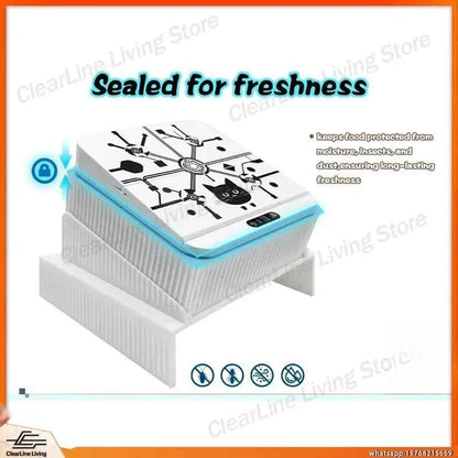 Smart Microchip Cat Feeder with Infrared Sensor Automatic Opening Sealed Pet Bowl Cervical Design for Desk Use Dog Food